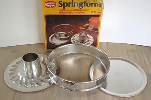 Dr. Oetker Springform Ø 30cm Backform Gugkhupf 2 Böden 70/80er Vintage Retro OVP - Bild 1 von 3