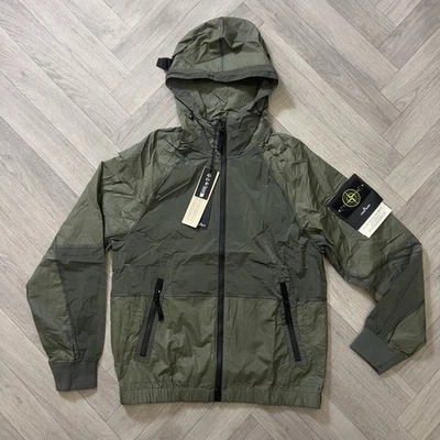 Stone Island Nylon Metal Watro-TC Econyl Hooded Jacket Khaki Green Medium - Image 1 of 4