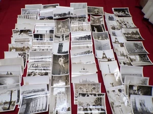68 Vintage Amateur Europa USA Schwarzweiß Souvenir Urlaub Foto Drucke - Bild 1 von 11
