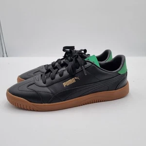 PUMA Club 5v5 Lux Men's Sz 9 Sneakers. Black, Gold, Green Style. As New - Picture 1 of 15