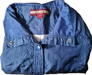 Chaqueta cortavientos forrada de nailon L Tudor Court cintura/muñeca elástica azul para mujer - Imagen 1 de 23