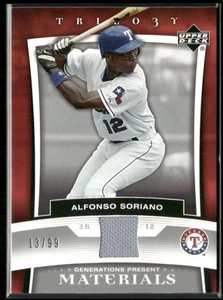 2005 Upper Deck Trilogy #PR-AS Alfonso Soriano Generations Materials Silver #/99 - Bild 1 von 2