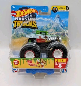 Hot Wheels Monster Truck HW Pizza Co. 1:64 Fast Foodie 0606 - Foto 1 di 4