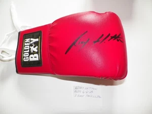 RICKY HATTON BOXING HOFer AUTHENTIC AUTOGRAPHED GLODEN BOY BOXING GLOVE 6-6-24 - Picture 1 of 2