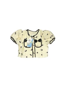 NWT Assorted Brands Girls Yellow Short Sleeve Blouse 120 cm - Picture 1 of 2