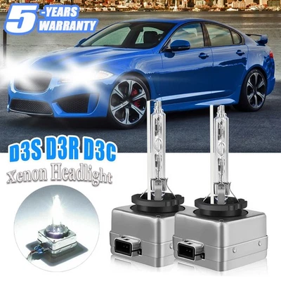 For Jaguar XF 2012-2019 D3S HID Xenon Headlight Light Bulbs Replacement 6000K - Image 1 of 4