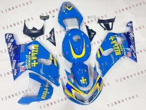 For 2001-2003 GSXR600/750 Yellow Blue ABS Injection Bodywork Fairing Kit Panels - Picture 1 of 9