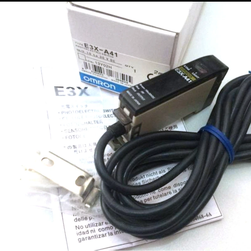  E3X-A41 Omron 1PC New Fiber Optic Sensor E3XA41 In Box Free Shipping - Image 1 of 4