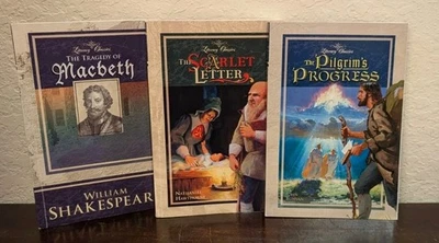 Abeka Literary Classics Macbeth Shakespeare - Pilgrim’s Progress Scarlet Letter - Image 1 of 4