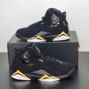Scarpe Nike Air Jordan True Flight Uomo Taglia 12 Nero Oro Sneakers Sportive - Foto 1 di 8