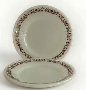 2 Anchor Hocking FILIGRAN 947 Salat Dessert Brot Teller Milchglas Ankerware 7" - Bild 1 von 8