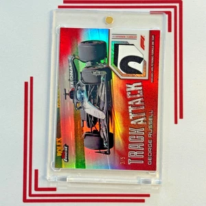 2024 Topps Finest F1 Formula 1 GEORGE RUSSELL Track Attack Relic RED /5 - Picture 1 of 2