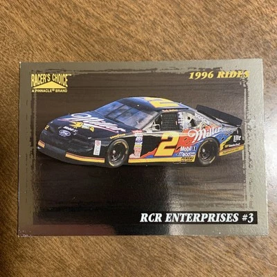 1996 ERROR CARD NO 27 RACERS CHOICE DALE EARNHARDT CARD  RUSTY WALLACE CAR - Image 1 of 2