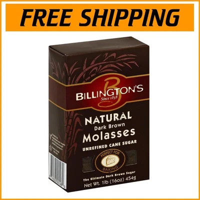 10 Pack Billington's Natural Dark Brown Molasses Sugar - Unrefined Sweetness - Imagem 1 de 2
