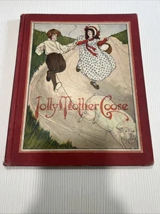 1916—Jolly Mother Goose—Rand McNally—Echt—gebundenes Buch—ANTIKE KINDERBÜCHER - Bild 1 von 14