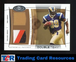 Parches de camiseta Fleer Hot Prospects 2004 #DT/SJ Steven Jackson doble equipo #/50 - Imagen 1 de 2