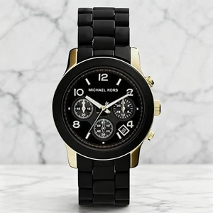 Michael Kors Schwarze Damenuhr MK5191 Ø38 mm Lässige Edelstahl-Quarzuhr - Bild 1 von 3