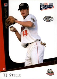 2009 TRISTAR PROjections Yellow #247 T.J. Steele /25