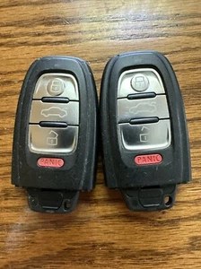 LOT OF 2 AUDI OEM NON-PROX SMART KEY REMOTE FOB FCC: IYZFBSB802 810.959.754 A - Bild 1 von 7