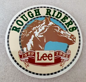 Rare Lee Jeans Rough Riders Sticker 100+ Years Promo NOS New 1991 - Picture 1 of 3