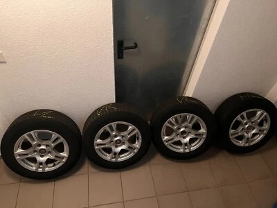 4 ALU Sommerräder 205/60 r15, Firma Platin, Silber, Gut erhalten - Bild 1 von 4