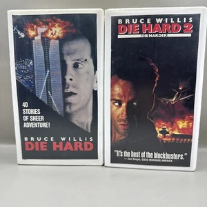 Die Hard 1(1989) &2(1991) CBS FOX VHS  Bruce Willis Original Release Clamshell - Bild 1 von 6