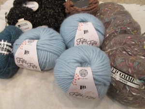 Mixed Lot Bulky Wool and Medium Weight Wool Blend Yarns, NWT - Bild 1 von 10
