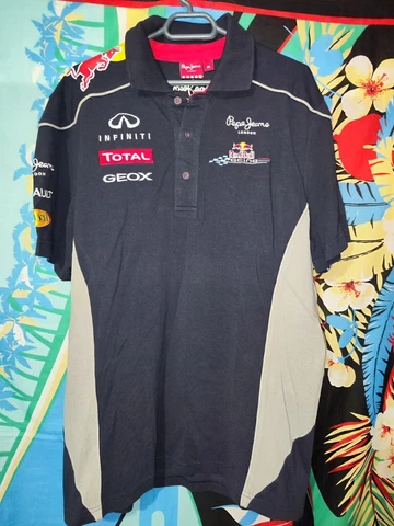 Pepe Jeans London Red Bull Racing Mens collared T-shirt mens size M Cover
