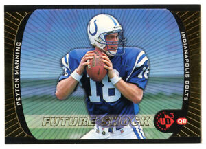 Peyton Manning 1998 Upper Deck UD3 Future Shock Gold Foil Rookie RC #181 Colts