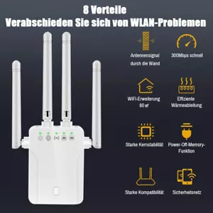 WiFi WLAN Repeater Router Range Extender Wireless Signal Verstärker Booster 2024 - Bild 1 von 12