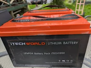 2 off 12v 120ah lithium iron battery lifepo4 - Picture 1 of 2