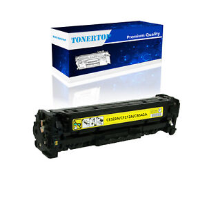 1 Pack CB542A Toner Yellow 125A Fits For HP LaserJet Pro CM1312 CP1215 CP1518ni