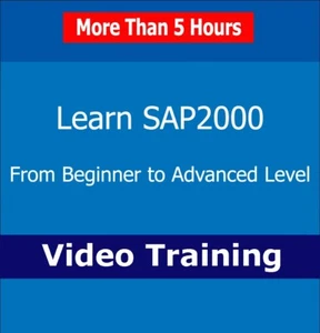 Learn SAP2000 from Beginner to Advanced Level Video Training Course Tutorial CBT - Picture 1 of 1