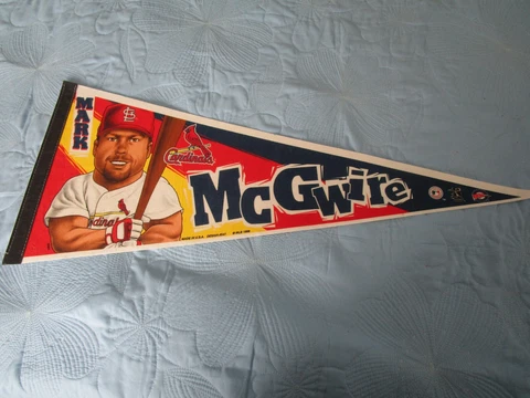 MLB Mark McGwire St. Louis Cardinals  30" Pennant Baseball Vintage 1998 Wincraft Cover