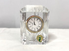 Waterford Crystal Colonnade Desk Clock Paperweight (Untested)