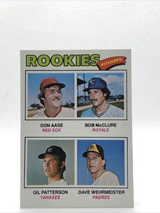 1977 Topps  Rookie Pitchers #472 Bob McClure Gil Patterson Don Aase Dave EXM-MNT