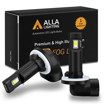 Alla Lighting LED 881 896 Fog Light Bulb Updated Version 6000K Xenon White Lamp - Image 1 of 4