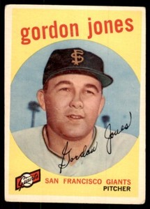 1959 Topps Gordon Jones 100 Baseball Cards #458