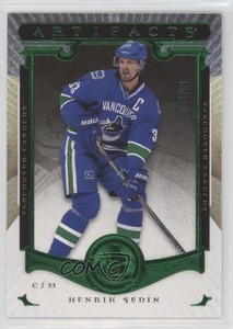 2015-16 Upper Deck Artifacts Emerald /99 Henrik Sedin #82 HOF
