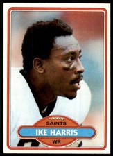 1980 Topps Ike Harris Football Card New Orleans Saints #137