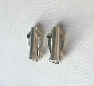 Boucles d'oreilles Biche de Bere CLIPS - Earrings Silver tone signed - Vintage - Photo 1/4