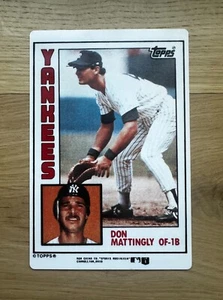1988 Heirloom Tradition 1984 Topps Don Mattingly Porcelain Card And Stand #82295 - Picture 1 of 4