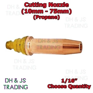 Propane Gas Cutting Nozzle PNM Weld Tip Standard 1/16" Oxygen (10mm - 75mm) Tips - Picture 1 of 1