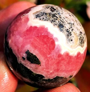 1.15"46g Gemmy! Bola esfera cristal rodocrosita roja transparente natural ie2914 - Imagen 1 de 15