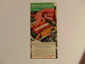 1948 SWIFT'S PREM CANNED PORK & BEEF MEAT vintage art print ad - Picture 1 of 1