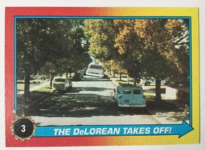 Topps Back To The Future Part II 2 Trading Card 3 Delorean Takes Off