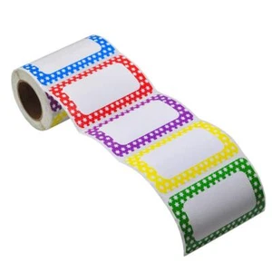 L LIKED 250 Stickers - 3.5" x 2.25"Colors Plain Name tag Labels with Perforat... - Picture 1 of 6