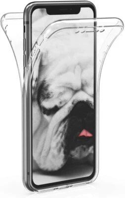 Cover per Apple iPhone XS MAX XS XR FRONTE RETRO TPU PROTEZIONE 360° TRASPARENTE - Immagine 1 di 4