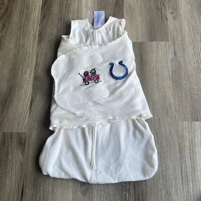 Halo Swaddle Sleep sack Newborn White Indianapolis Colts NFL Football Riley - Image 1 of 3