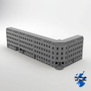 Berlin Houses 15mm 1:100 WW2 Building Terrain Tabletop Gaming 3D Print - Picture 1 of 5